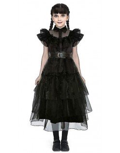 Lapsille Wednesday Addams Asu Prinsessa Mekko Karnevaali Juhlapuvut