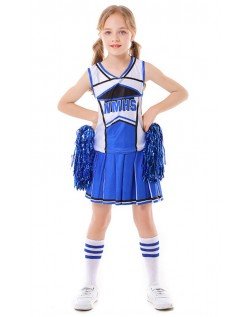 Lasten Koripallo Cheerleader Naamiaisasu Sininen