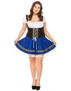 Kuuma Myynti Sininen Oktoberfest Asu Isot Koot Naisille