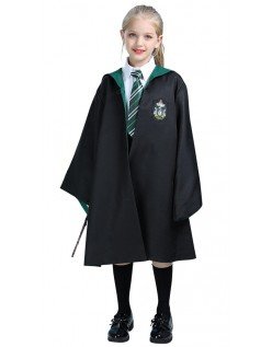 Harry Potter Slytherin Lapsille Setti Viitta Solmio Silmälasit Taikasauva Kaulahuivi