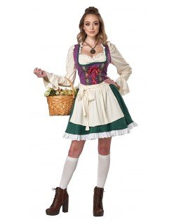 Baijerilainen Perinteinen Oktoberfest Asu Naisille Pitkähihainen