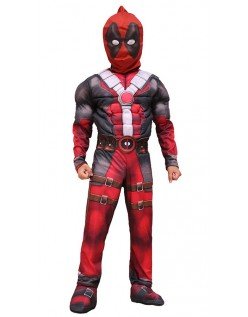 Deadpool Asu Lihasasu Lapsille Halloween Supersankariasu