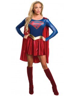 Klassinen DC Comics Supergirl Asu Deluxe Supersankari Asut