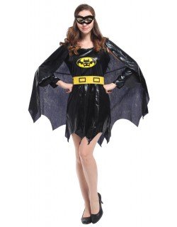 Musta Batwoman Asu Aikuisille Halloween Asut Supersankariasu